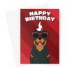 Rottweiler Dog Birthday Card - A5 Portrait - 1 Card