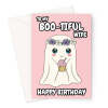 Cute Ghost Birthday Card For Wife - A5 Portrait - 1 Card