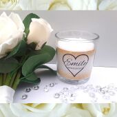 Personalised bridesmaid candle, Bridesmaid gift, Bridesmaid candle gift