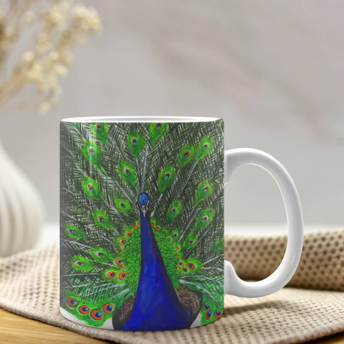 Peacock Artwork - Ceramic Mug