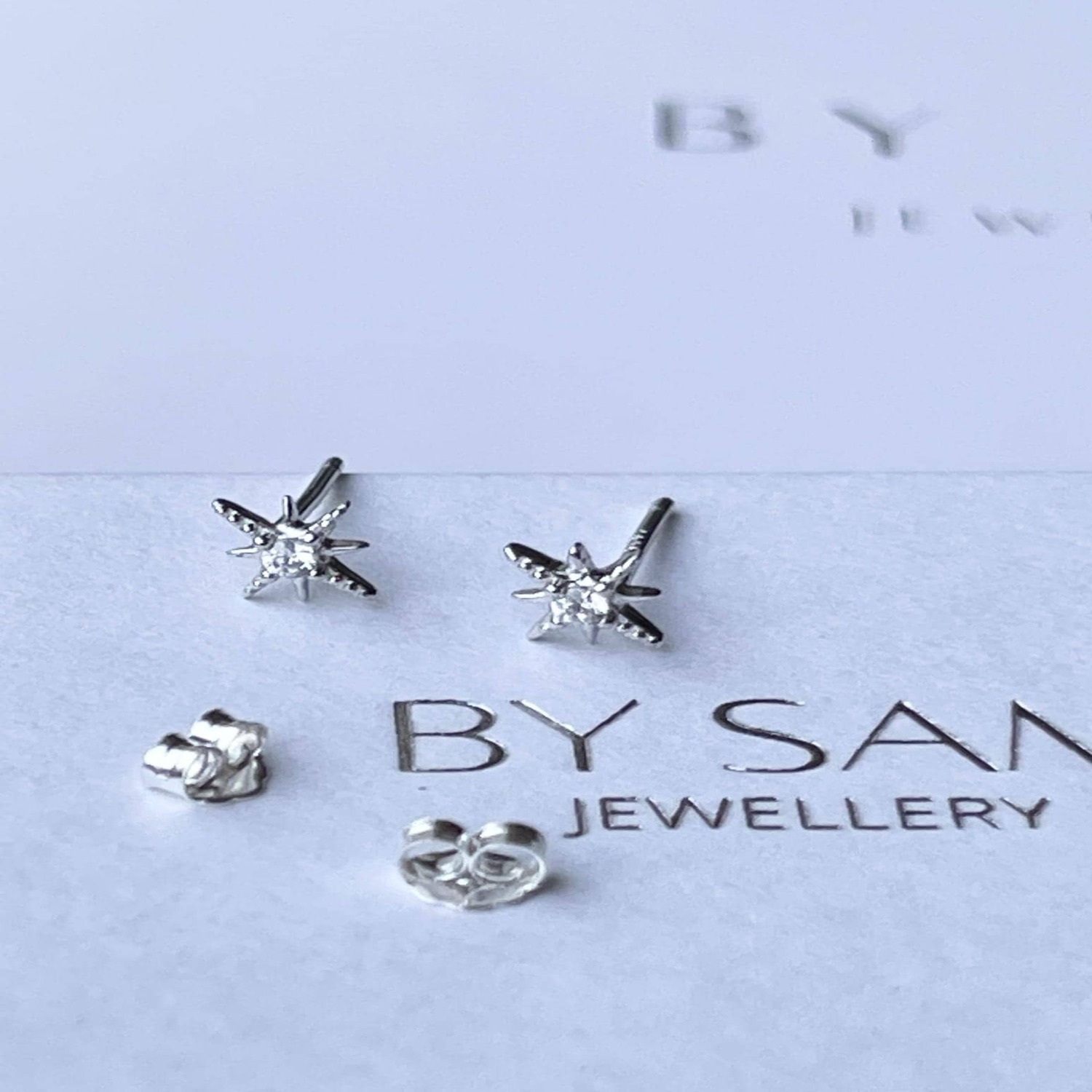 Star stud earrings 925 Silver - Gold