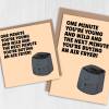 Funny rude, old man, old lady birthday card: One minute you're young and the next you're buying an air fryer (Size A6/A5/A4/Square 6x6") - A6: Single card