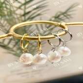 Pearl Hoop earrings