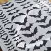 Black Bat Stickers Assorted Sizes - Matt Black