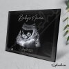 Baby Scan Photo Frame Glass Baby Photo Frame - New Baby Scan Keep Sake Frame Personalised Pregnancy Announcement Baby Scan Photo Glass Frame - 1 Photo Frame