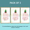 Funny Friend Christmas Card - Personalised inside - For Him or For Her - Bestie - Mate - Single of Bundle Pack - Rude Adult Xmas Card - Blank inside - Single Card