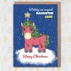 Wishing our magical child personalised unicorn Christmas, holidays card for child, son, daughter, grandchild, niece, nephew (Size A6/A5/A4) - A6: Single card