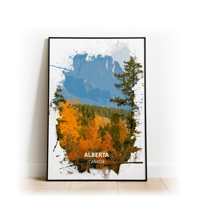 Alberta - Canada - Print - A4 - Standard - Print Only