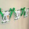 Personalised Baby Safari Banner,Wild One Name Banner,Baby Safari Nursery Decor - Without bows