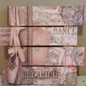 Ballet Decorative Wooden Wall Hanging Plaque