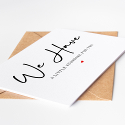 We Have a Little Surprise for You Pregnancy Reveal Cards - A6 - 4.1" x 5.8"