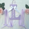 Personalised bow holder,Letter ribbon bow holder,Personalised clip holder - No bobble velcro clips