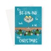 Funny Gin Christmas Card - A5 Portrait - 1 Card