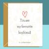 Boyfriend Birthday Card Birthday Card - Can be personalised - Ideal for Boyfriend - Custom Card - Blank inside - Large