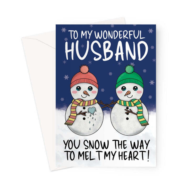 Heartfelt Christmas Card For Husband - A5 Portrait - 1 Card