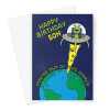 Happy Birthday Card For Son - Alien Space Ship Children's - A5 Greetings Card - A5 Portrait - 1 Card