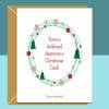 Funny Christmas Card - For Him or For Her - Personalised - Rude - Ideal Xmas Card for Friend, Brother, Sister, Colleague - Blank inside - Large