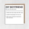 DIY Husband, Do It Yourself Husband, Boyfriend funny, humour dictionary definition anniversary card from spouse (Size A6/A5/A4/Square 6x6") - A6: Single card - Boyfriend