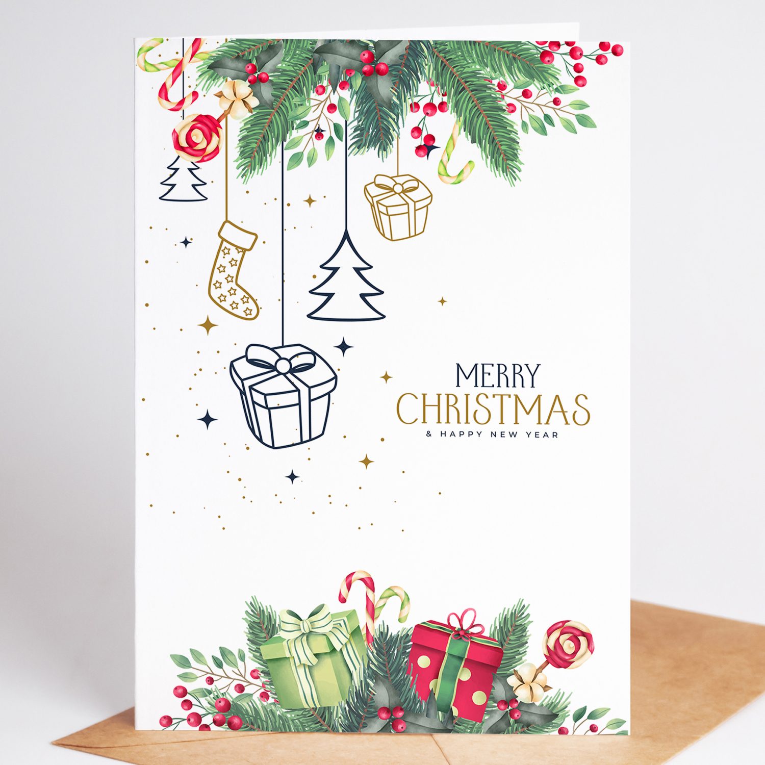 Corporate Christmas Cards Branded | Corporate | Company | Christmas Cards for Clients  Staff, Co-Workers, Teams & Clubs Christmas Cards - A6 - 4.1" x 5.8"