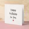 Happy Birthday Card For Him Boyfriend Birthday Card Girlfriend Birthday Card Husband Happy Birthday Card For Wife or Best Friend - Square (6x6) / Blank Message