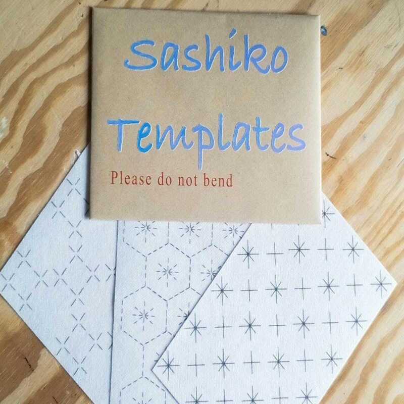 Washable Sashiko Mending Transfers