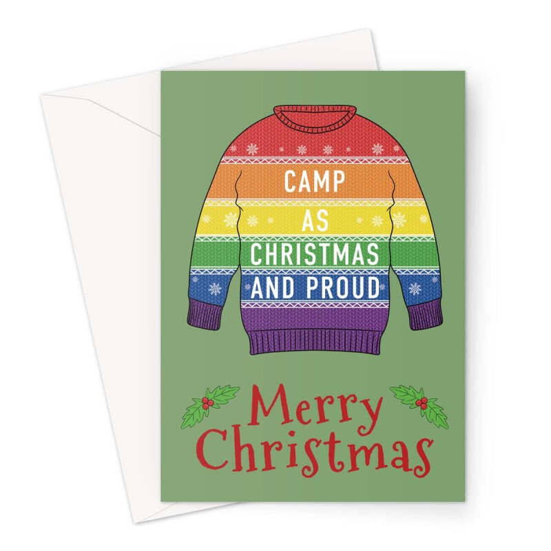 Camp As Christmas Jumper Card - A5 Portrait - 1 Card