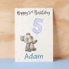 Personalised 1st, 2nd, 3rd, 4th, 5th Birthday Card for Son, Grandson, Nephew, Godson, Boys Panda Card - 1 - One - Blank Message