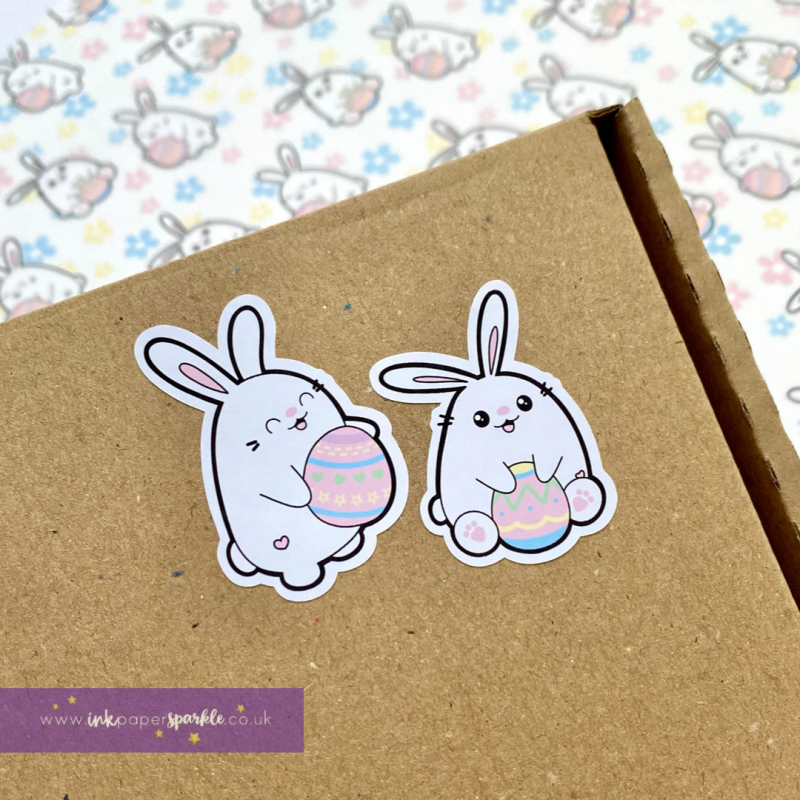 Easter Chubbibunny Contour Cut Stickers - Default Title