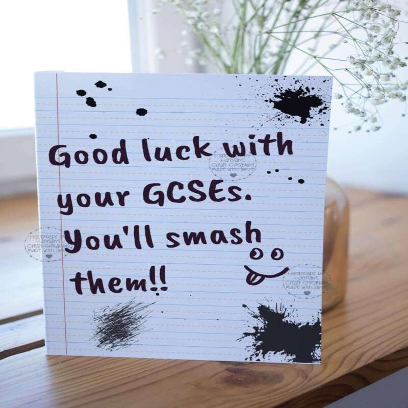 Show Support with this Custom Good Luck Card for GCSE or A-Level Students - GCSE