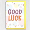 Stars and clouds good luck, new job, exams, test, leaving, encouragement, inspirational card (Size A6/A5/A4/Square 6x6") - A6: Single card