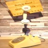Rotary Dial Telephones Vintage Cream Lamp, With white rim spots and green rotary, 1970s GPO 746 Models