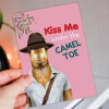 Kiss me under the camel toe Christmas card - A6: Single card