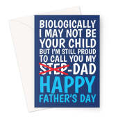 Just Like A Dad Step-Dad Father's Day Card