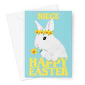 Cute Niece Easter Bunny Card