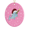 Narwhal Christmas Decoration For A Girl - blue