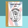 Northern Soul Birthday Card for Dad - For him - Keep the Faith - Fist - Birthday