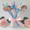 Disney Princess Straws,Disney Princess Birthday,Disney Princess Party - 8 straws