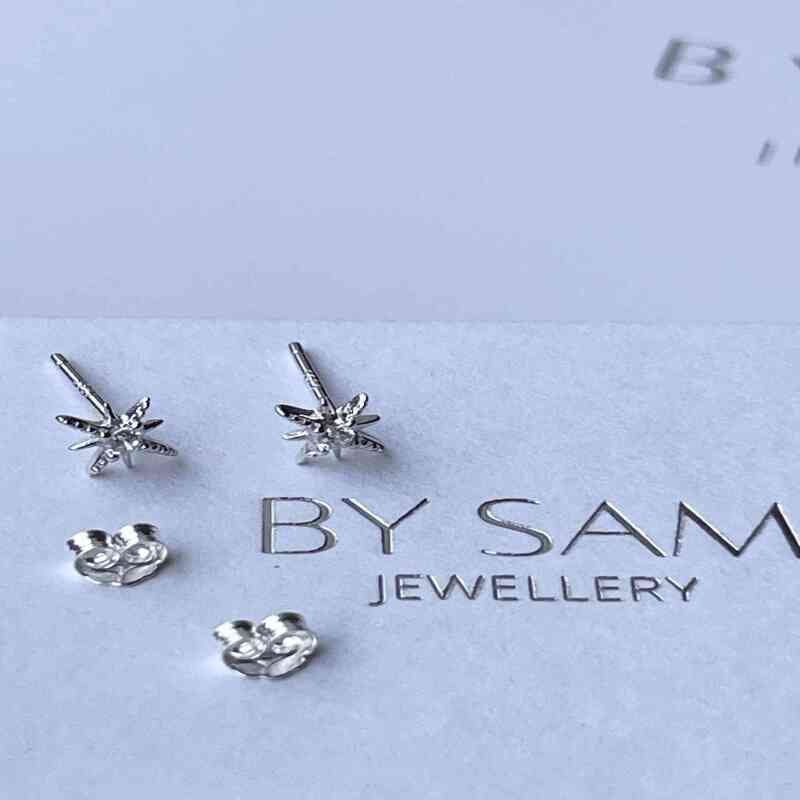 Star stud earrings 925 Silver - Gold