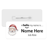 #hello my name is... Name Badge - Santa