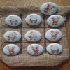 Children's Tic Tac Toe Noughts and Crosses Pebble Game - Santa and Reindeer