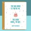 Funny 40th Birthday Card - Cheeky Card For Someone Turning 40 Years Old - For Him or For Her - Can be personalised inside if required - Blank inside - Large