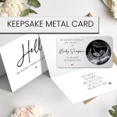 PREGNANCY ANNOUNCEMENT CARD, Baby announcement card Hello We haven't Formally Met, uncle, grandparent card Baby Announcement Baby Scan Photo