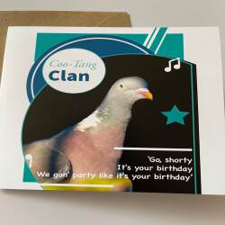 Birthday Card Pigeon Humour Music Pun Funny
