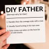 DIY Father, Do It Yourself Father funny definition dad, daddy, papa birthday card from son, daughter, child (Size A6/A5/A4/Square 6x6") - A6: Single card