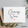 PREGNANCY ANNOUNCEMENT CARD, Coming Soon Pregnancy surprise card, You're going to be an auntie, uncle, grandparent card. Baby Announcement - Single Card