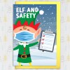 Elf and safety funny health and safety Christmas, Holidays, Xmas, festive card for colleague, coworker, friend (Size A6/A5/A4/Square 6x6") - A6: Single card