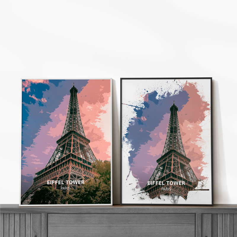 Eiffel Tower - Paris - Print - A4 - Standard - Print Only