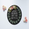 Floral Newborn Monthly Milestone Chalkboard - Perfect for Capturing Baby Photos and Moments. Great for baby shower gifts and accessories
