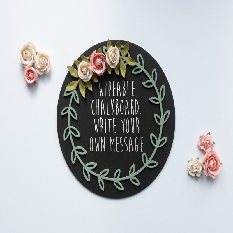 Floral Newborn Monthly Milestone Chalkboard - Perfect for Capturing Baby Photos and Moments. Great for baby shower gifts and accessories