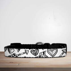 Valentine's Day Hearts & Arrows Dog/Puppy Collar - Small (29cm-46cm)